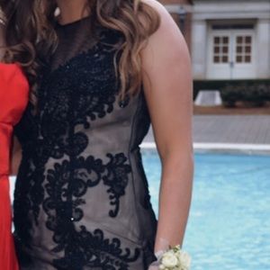 Black and Nude Formal dress